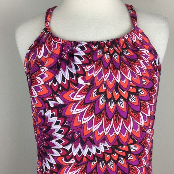 Prana Magenta & Orange Patterned Athletic Dress Sm - Picture 3 of 7